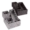 DĖŽUTĖS STOR DOMOLETTI 3 VNT. 26X26X9CM PILKA