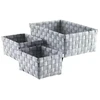 Domoletti BOXES STORA DOMOLETTI 3PCE 21X31X11 Pilkas