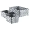 Domoletti BOXES STORA DOMOLETTI 3PCE 21X31X11 Pilkas