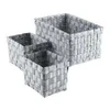 Domoletti BOXES STORA DOMOLETTI 3PCE 21X31X11 Pilkas