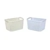 Daiktadėžė Ucsan Plastik 8691459014083, 6.6 l, balta sp., 26 x 17 x 20 cm