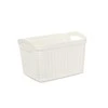 Daiktadėžė Ucsan Plastik 8691459014083, 6.6 l, balta sp., 26 x 17 x 20 cm