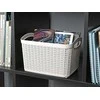 Daiktadėžė Ucsan Plastik 8691459014083, 6.6 l, balta sp., 26 x 17 x 20 cm