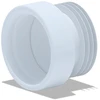 Ani_Plast Unitazo mova Ani Plast W0210EU, Ø 132 mm, balta