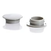 Dangteliai HAUSHALT D14/S24, 14 mm, pilka, 100 vnt.