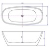 Masterjero Stabilus BATH ACRYL FREE STAN 170X78X59 28778 WHI