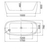 Masterjero Case4Life ACRYLIC BATHTUB (43778 1700X780X600 C