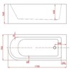 Masterjero ACRYLIC FREE STANDING BATHTUB K29775R