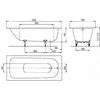 Kaldewei vanna Saniform Plus, 1500x700 mm, balta tērauda ##