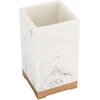 Vonios kambario stiklas Domoletti Malaga BPO-2978-1C, aukso/baltos spalvos, 6,8 cm x 11,1 cm x 6,8 cm