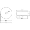 Umywalka Domoletti WASHBASIN COUNTERTOP ACB8002 Pilkas/Juodas