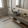 Masterjero Umywalka JetWorld WASHBASIN CATANIA 385X385X140 Matinis Pilkas