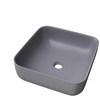 Masterjero Umywalka JetWorld WASHBASIN CATANIA 385X385X140 Matinis Pilkas