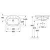 Villeroy & Boch O. Novo praustuvas 41615601, keramika/porcelianas, 56 cm x 40,5 cm x 17,5 cm, baltas.
