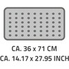 Vonios grindų kilimėlių komplektas Ridder Promo 167501, baltas, 710 mm x 360 mm