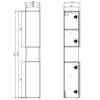 Cersanit BOTTOM CABINET COLUMN ATRATO CASHMERE
