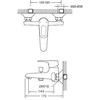 Thema Lux Dušo maišytuvas Sourcing BATH FAUCET SHORT SPOUT L-1104A WO ACC