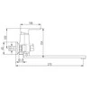 Maišytuvas praustuvui Domoletti BATH AND BASIN LEVER MIXER DVT453.5/1