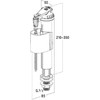 Vožtuvas Nicoll SIL50, 210 mm