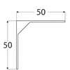 Velano Konsolė WSM 50x50 Metalo Balta (-10kg)