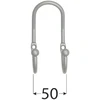 Velano Kabliukas WUA 1 Satino chromo 50mm