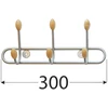 Velano Pakabukas WUB 1 300mm chromuotas 3 kabliukai