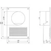 Ventiliatorius Ventiliacinis adapteris EUROPLAST NA10, D100