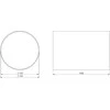 Ventiliacinis kanalas EUROPLAST D100, 1m