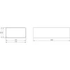 Ventiliacinis kanalas EUROPLAST, 110 x 55 x 1000 mm