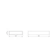 Ventiliacinis kanalas EUROPLAST, 220 x 55 x 500 mm