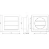 Ventiliacijos grotelės su žaliuzėmis EUROPLAST ND10Z, D100