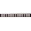 Aliuminio grotelės EUROPLAST RA650B, 60 x 500 mm, bronzin.