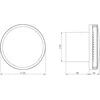 Europlast Buitinis ventiliatorius E-EXTRA EAT100S, DN100, sidabrinės sp.
