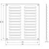 Ventiliacijos grotelės Europlast MR2628ZN, metalas