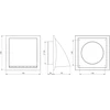 Ventiliacijos grotelės Europlast ND12FVA, plastikas, 125 mm