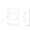 Ventiliatorius Starpuzmava Europlast VA100, 160 x 250 mm, 100 mm
