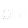Ventiliacinis kanalas EUROPLAST D150, 0.5m