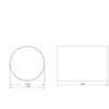Ventiliatorius Ventilācijas kanāls Europlast A100-1.5, abs plastmasa, 1.5 m x 100 mm