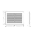 Ventiliatorius Ventilācijas reste Europlast VR2517B, plastmasa