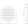 Ventiliatorius Ventilācijas reste Europlast MRA125M, alumīnijs, 125 mm