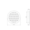 Ventiliatorius Ventilācijas reste Europlast MRA125M, alumīnijs, 125 mm