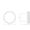 Ventiliatorius Ventilators sadzīves Europlast EAT100A, 10 cm