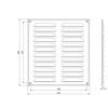 Ventiliacijos grotelės Europlast MR2628ZN, metalas