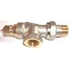 Danfoss vožtuvas, kampinis/termostatinis, šildymo sistemoms, 1/2 colio – išorinis sriegis, 1/2 colio – vidinis sriegis