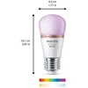 Viedā spuldze Philips Wiz LED, P45, 2200 - 6500 °K, E27, 4.9 W, 470 lm