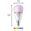 Viedā spuldze Philips Wiz LED, P45, 2200 - 6500 °K, E14, 4.9 W, 470 lm
