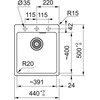 Plautuvė Franke MRG 610-39 Matte juodas