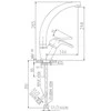 Domoletti KITCHEN FAUCET SAZAVA DSA506.5/3