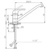 Virtuvinis maišytuvas Domoletti KITCHEN FAUCET SAZAVA DSA505.5