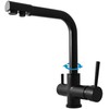 Carruzzo DOMOLETTI SEINA SINK LEVER MIXER Juodas M